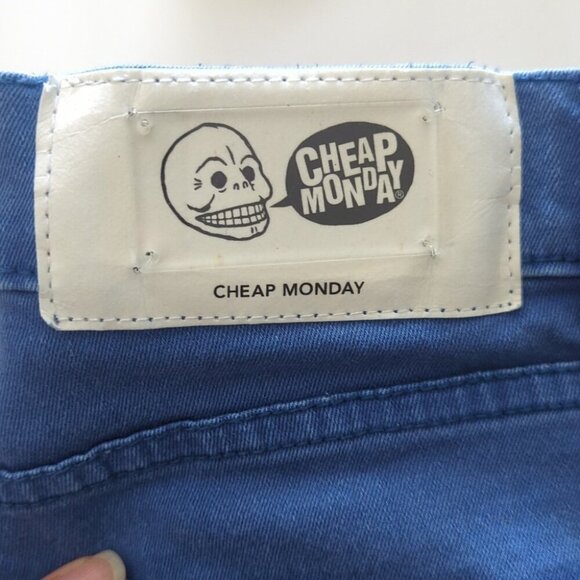 Cheap Monday Light Blue Skinny Jeans + Top Shop Leigh Jeans Bundle Fit Size 25 - Picture 4 of 6